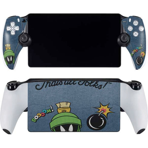 Looney Tunes Marvin Thats All Folks PlayStation Portal Remote Player Skin