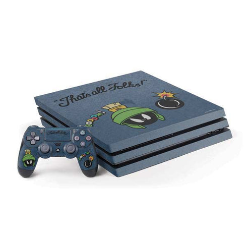 Looney Tunes Marvin Thats All Folks PS4 Pro Bundle Skin