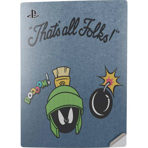 Looney Tunes Marvin Thats All Folks PS5 Digital Edition Console Skin