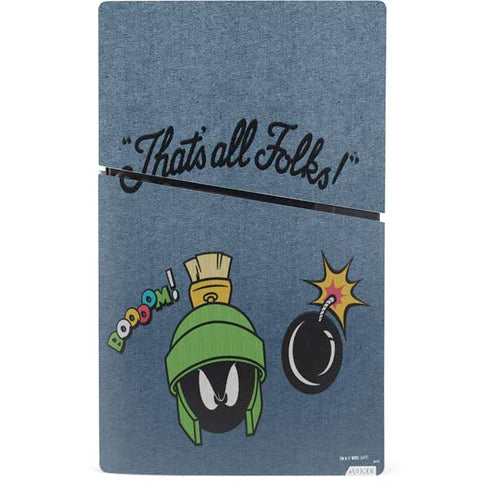 Looney Tunes Marvin Thats All Folks PS5 Slim Digital Edition Console Skin