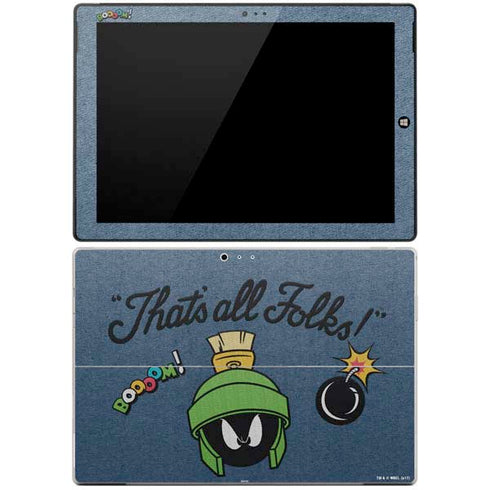 Looney Tunes Marvin Thats All Folks Surface Pro 3 Skin