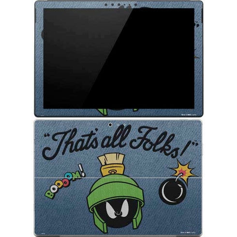 Looney Tunes Marvin Thats All Folks Surface Pro 4 Skin