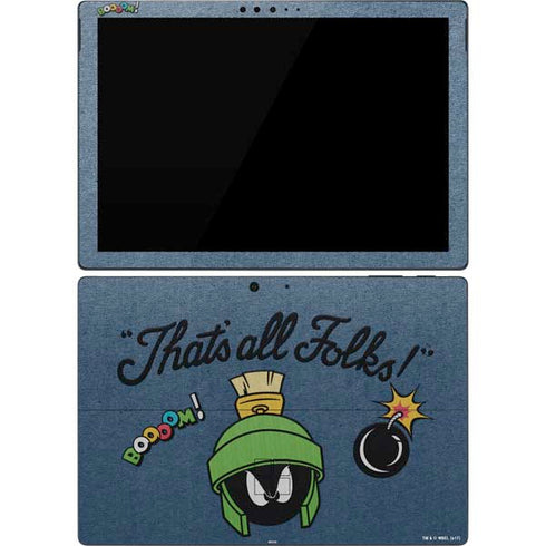Looney Tunes Marvin Thats All Folks Surface Pro 7 Skin