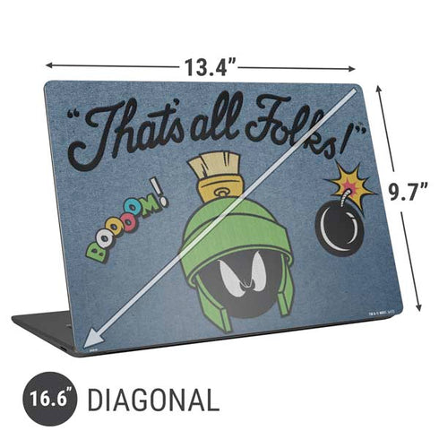 Looney Tunes Marvin Thats All Folks Universal Laptop 16.6in (13.4 x 9.7in) Skin