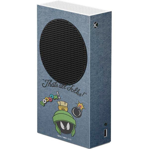 Looney Tunes Marvin Thats All Folks Xbox Series S Console Skin