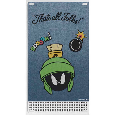Looney Tunes Marvin Thats All Folks Xbox Series S Console Skin