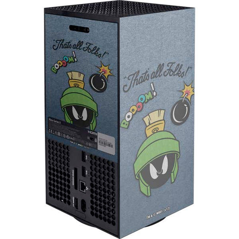 Looney Tunes Marvin Thats All Folks Xbox Series X Console Skin