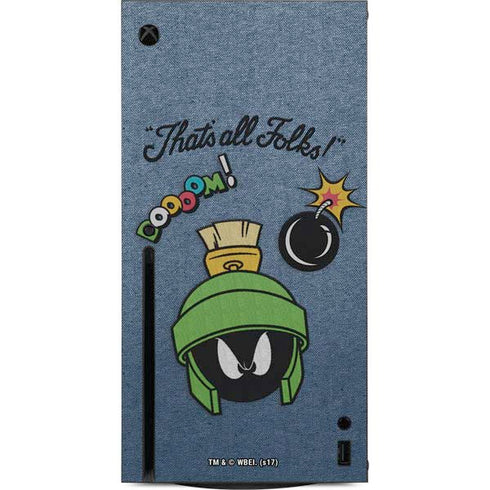 Looney Tunes Marvin Thats All Folks Xbox Series X Console Skin