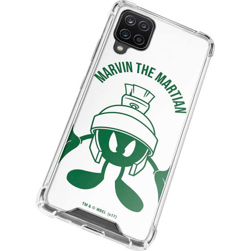 Looney Tunes Marvin the Martian Big Head Galaxy A12 Clear Case