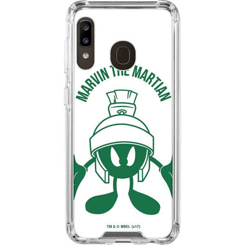 Looney Tunes Marvin the Martian Big Head Galaxy A30 Clear Case