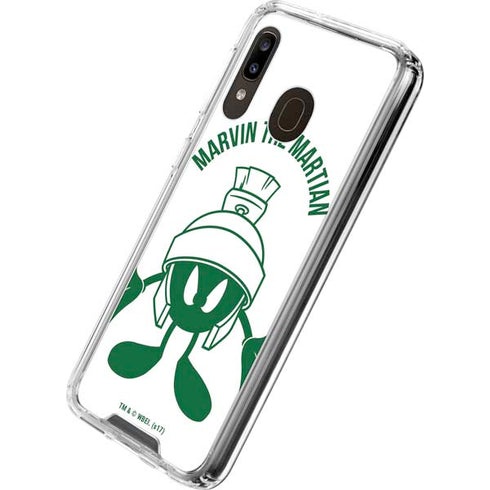 Looney Tunes Marvin the Martian Big Head Galaxy A30 Clear Case