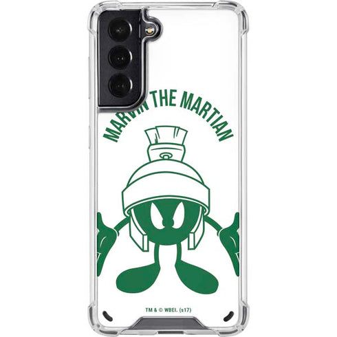 Looney Tunes Marvin the Martian Big Head Galaxy S21 5G Clear Case