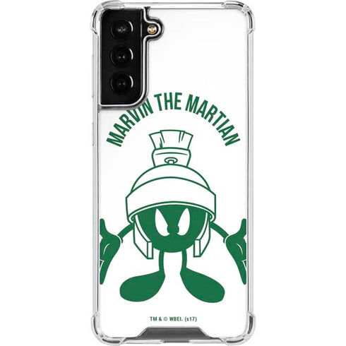 Looney Tunes Marvin the Martian Big Head Galaxy S21 FE Clear Case