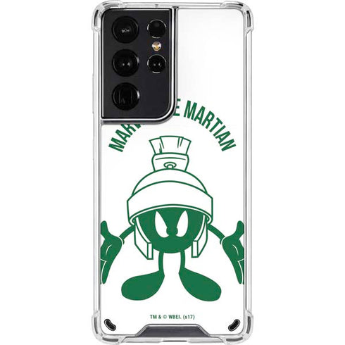 Looney Tunes Marvin the Martian Big Head Galaxy S21 Ultra 5G Clear Case