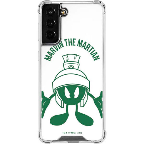 Looney Tunes Marvin the Martian Big Head Galaxy S22 Plus Clear Case