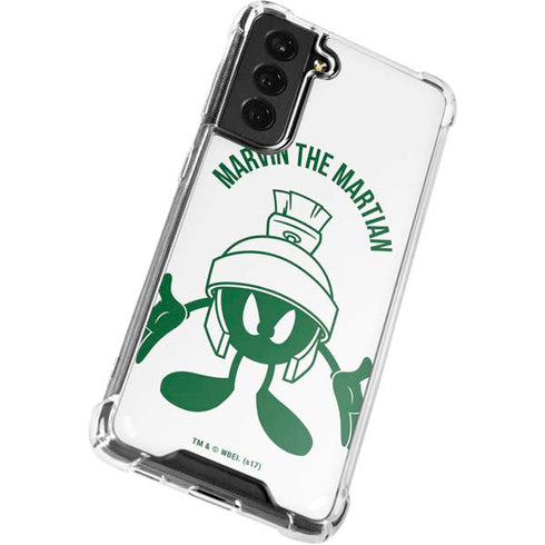 Looney Tunes Marvin the Martian Big Head Galaxy S22 Plus Clear Case