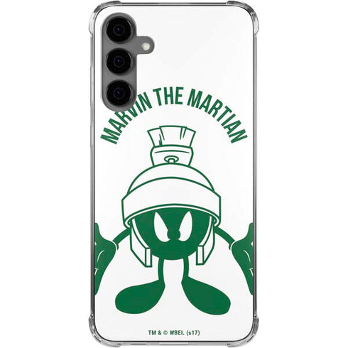 Looney Tunes Marvin the Martian Big Head Galaxy S24 Plus Clear Case