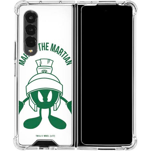 Looney Tunes Marvin the Martian Big Head Galaxy Z Fold4 5G Clear Case