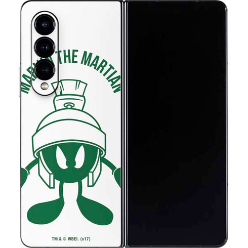 Looney Tunes Marvin the Martian Big Head Galaxy Z Fold4 5G Skin