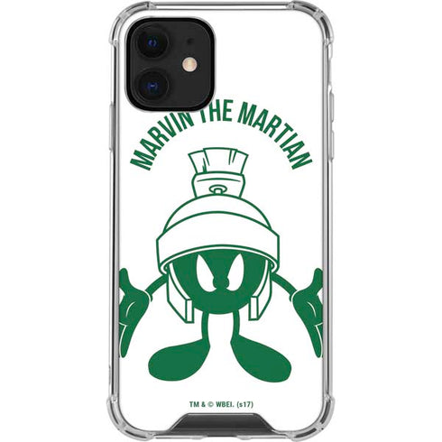 Looney Tunes Marvin the Martian Big Head iPhone 12 Clear Case