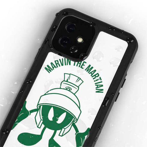 Looney Tunes Marvin the Martian Big Head iPhone 12 Waterproof Case
