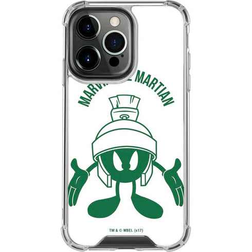 Looney Tunes Marvin the Martian Big Head iPhone 13 Pro Clear Case