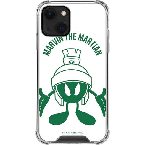 Looney Tunes Marvin the Martian Big Head iPhone 14 Clear Case