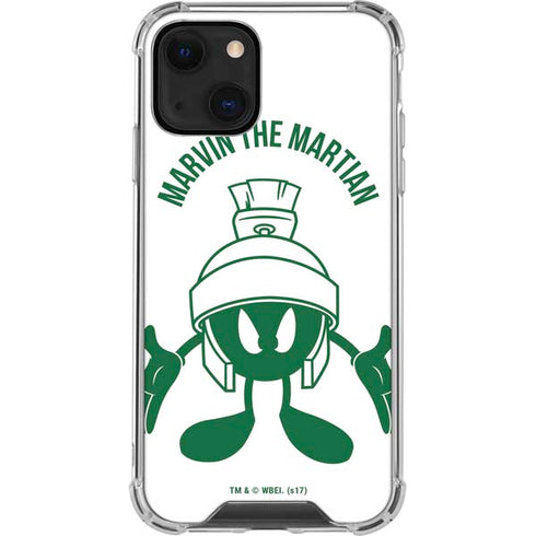 Looney Tunes Marvin the Martian Big Head iPhone 14 Plus Clear Case