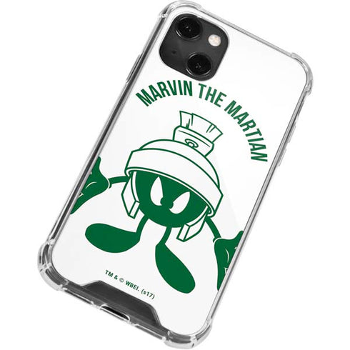 Looney Tunes Marvin the Martian Big Head iPhone 14 Plus Clear Case