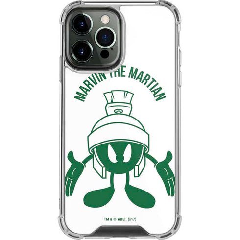 Looney Tunes Marvin the Martian Big Head iPhone 14 Pro Max Clear Case