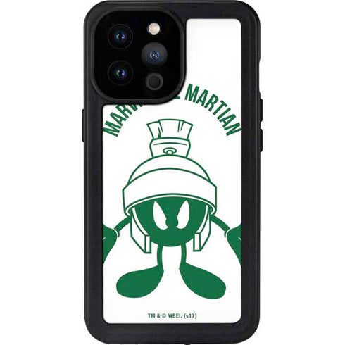 Looney Tunes Marvin the Martian Big Head iPhone 14 Pro Max Waterproof Case