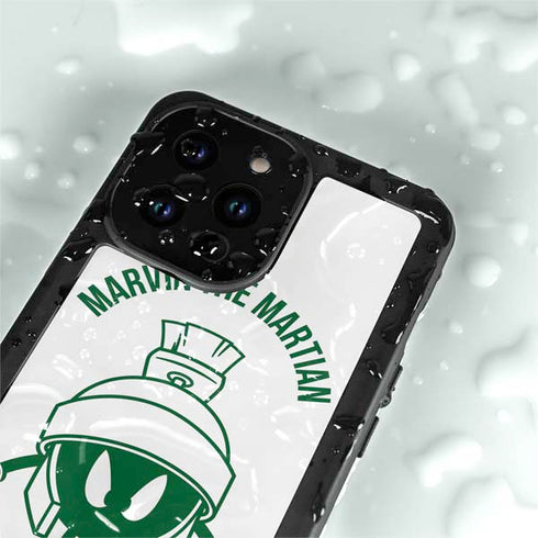 Looney Tunes Marvin the Martian Big Head iPhone 14 Pro Max Waterproof Case