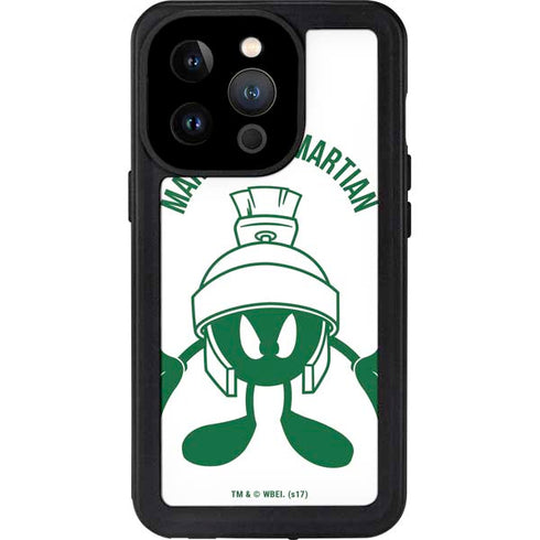 Looney Tunes Marvin the Martian Big Head iPhone 14 Pro Waterproof Case