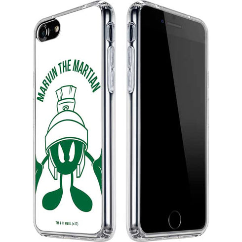 Looney Tunes Marvin the Martian Big Head iPhone SE (2nd & 3rd Gen) Clear Case