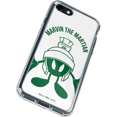 Looney Tunes Marvin the Martian Big Head iPhone SE (2nd & 3rd Gen) Clear Case