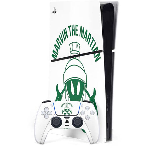 Looney Tunes Marvin the Martian Big Head PS5 Slim Digital Edition Console Skin