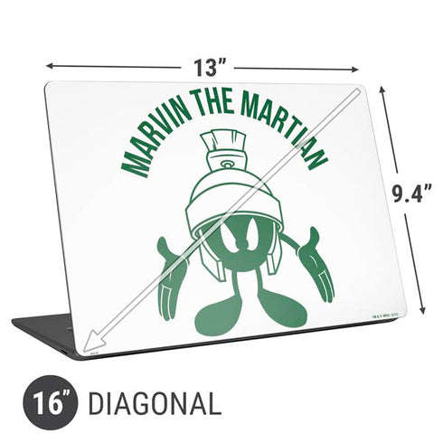 Looney Tunes Marvin the Martian Big Head Universal Laptop 16in (13 x 9.4in) Skin