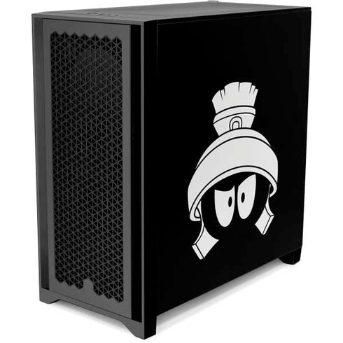 Looney Tunes Marvin the Martian Black and White Corsair 4000D Tempered Glass Mid-Tower ATX Case Skin