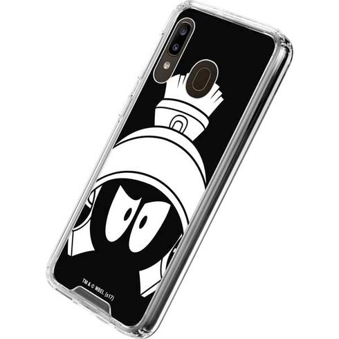 Looney Tunes Marvin the Martian Black and White Galaxy A30 Clear Case