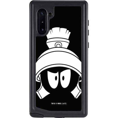 Looney Tunes Marvin the Martian Black and White Galaxy Note 10 Waterproof Case