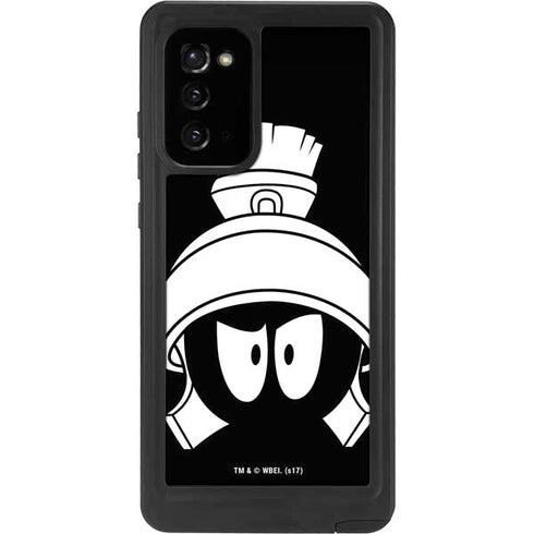 Looney Tunes Marvin the Martian Black and White Galaxy Note20 5G Waterproof Case