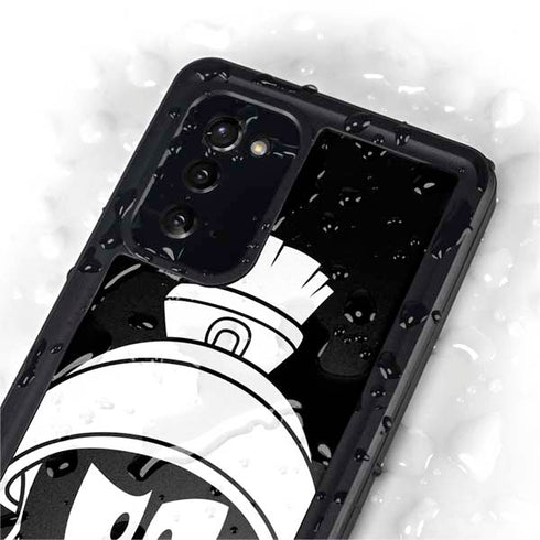 Looney Tunes Marvin the Martian Black and White Galaxy Note20 5G Waterproof Case