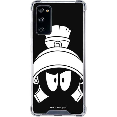 Looney Tunes Marvin the Martian Black and White Galaxy S20 FE Clear Case