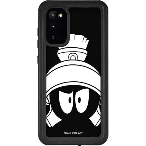 Looney Tunes Marvin the Martian Black and White Galaxy S20 Waterproof Case