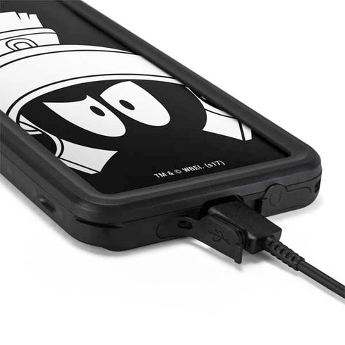 Looney Tunes Marvin the Martian Black and White Galaxy S20 Waterproof Case