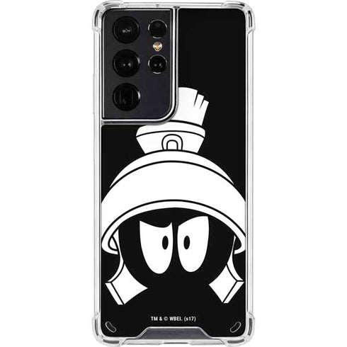 Looney Tunes Marvin the Martian Black and White Galaxy S21 Ultra 5G Clear Case