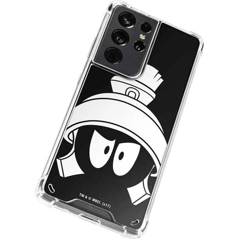 Looney Tunes Marvin the Martian Black and White Galaxy S21 Ultra 5G Clear Case