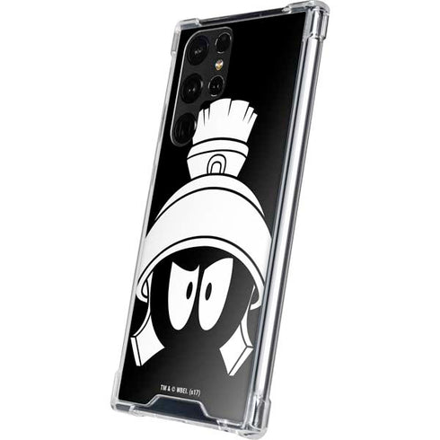 Looney Tunes Marvin the Martian Black and White Galaxy S22 Ultra Clear Case
