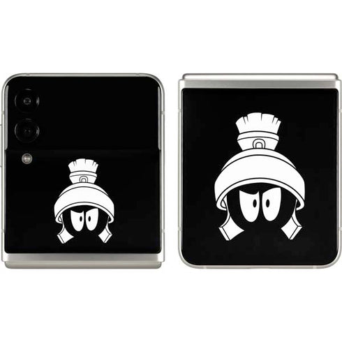 Looney Tunes Marvin the Martian Black and White Galaxy Z Flip3 5G Skin