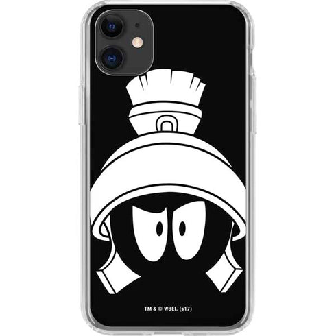 Looney Tunes Marvin the Martian Black and White iPhone 11 Clear Case